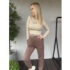 Teplákový set basic čokoládová (Velikost S)