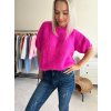 Svetr short růžový