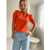 Svetřík s krátkým rukávem Lucy oranžový