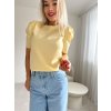Svetřík s krátkým rukávem Lucy žlutý