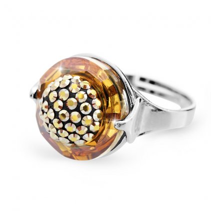 210 prsten s kruhovym krystalem