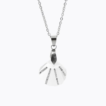 2400 nahrdelnik se zdobenym krystalem ve tvaru musle