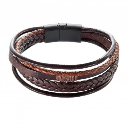 201213 pansky kozenkovym naramek v hnede barve 43023