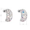 200892 1 stribrne visaci nausnice pulkruh s krystaly swarovski 1030113