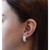 200892 2 stribrne visaci nausnice pulkruh s krystaly swarovski 1030113