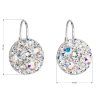 200916 2 stribrne visaci kulate nausnice s krystaly swarovski 1030117