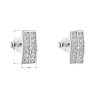 201057 1 stribrne nausnice obdelnik s kubickymi zirkony v bile barve 11021