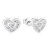 201063 stribrne nausnice srdce s kubickymi zirkony v bile barve 11025