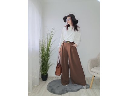 Široké kalhoty / Hnědé