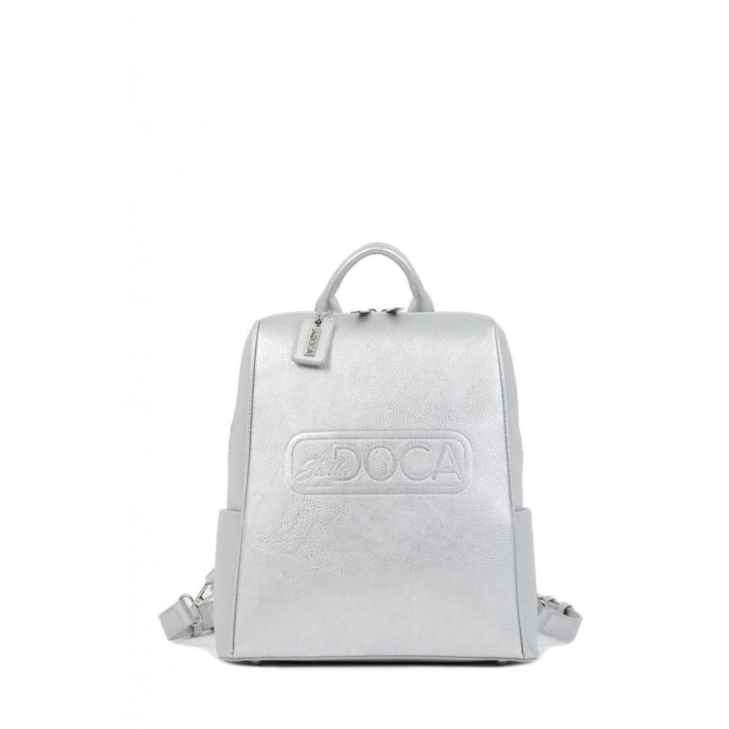Stříbrný logo batoh  DOCA