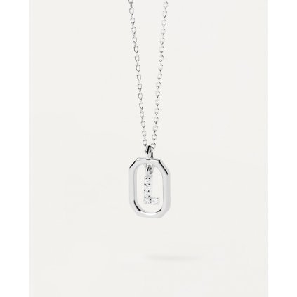 Stříbrný náhrdelník s písmenem L  PDPAOLA
