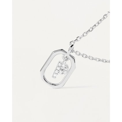 Stříbrný náhrdelník s písmenem P  PDPAOLA