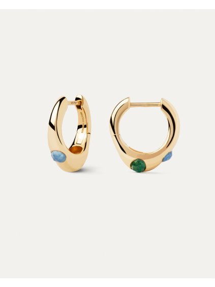 11886 9 nausnice coral hoops