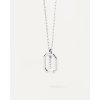 10140 7 stribrny nahrdelnik s pismenem i