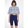 PCP AmaryllisBikerShorts DarkBlue HarmonyBlue CropTshirt