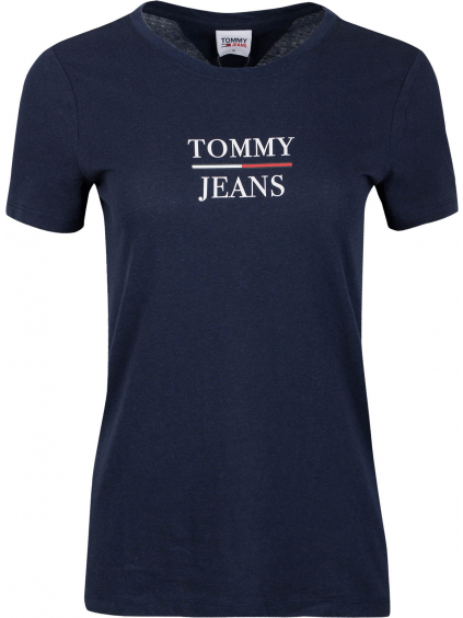 Modré skinny tričko Tommy Jeans