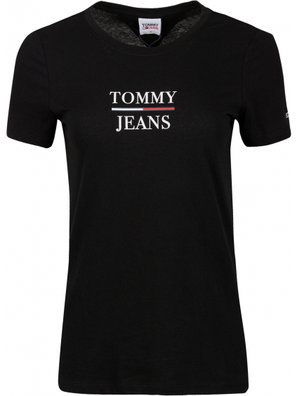 Černé skinny tričko Tommy Jeans