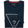 Pánské tmavě modré tričko Guess s textilní aplikací