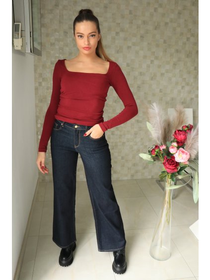 Vínová podzimní halenka