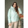 Mentolová jarní bunda s kapucí vel. S, M