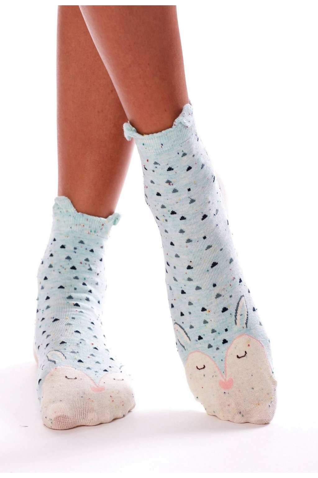 Tyrkysové dámské ponožky | FASHIONSUGAR e-shop