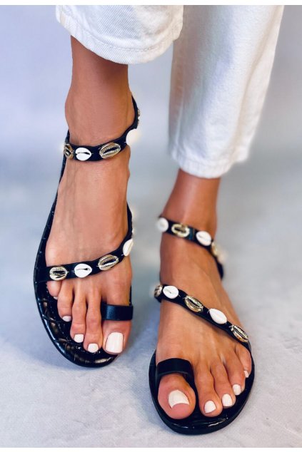Černé dámské sandály
