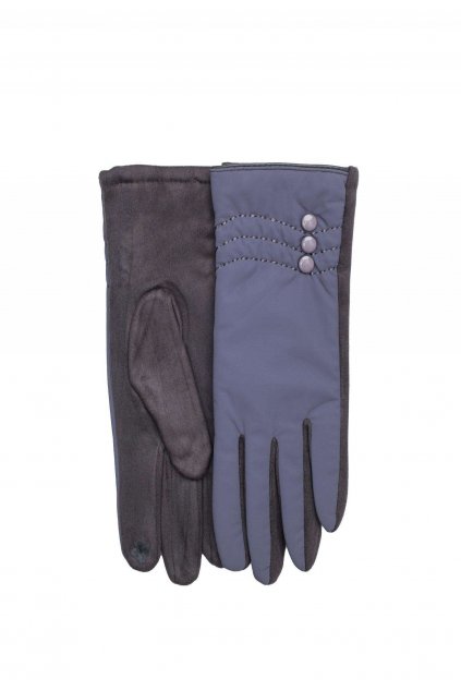 Šedé dámské rukavice