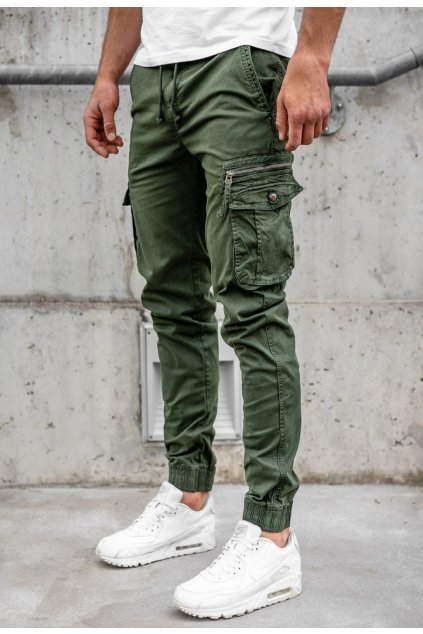 Zelené pánské kalhoty