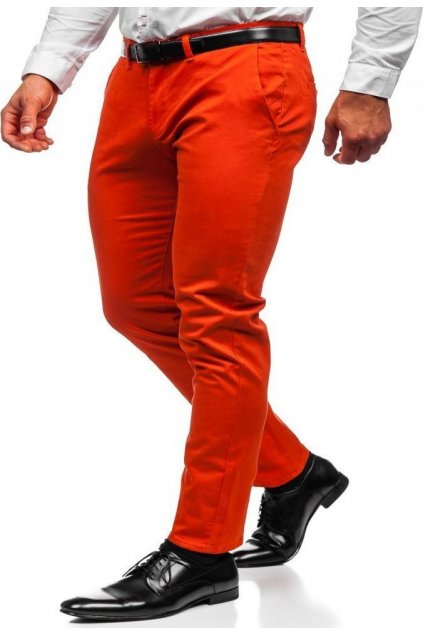 Oranžové pánské kalhoty
