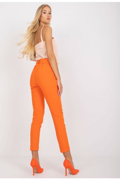 Oranžové dámské kalhoty