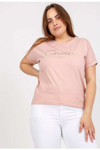 Růžové dámské tričko