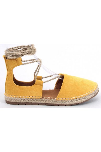 Žluté dámské sandály
