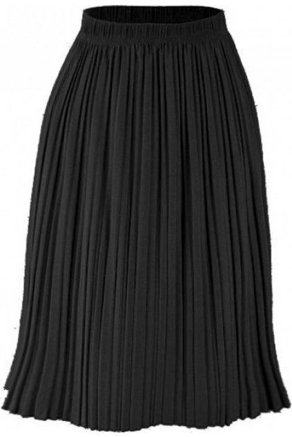 Černá dámská plisovaná sukně