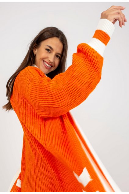 Oranžový dámský svetr