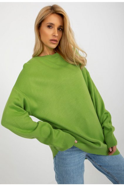 Zelený dámský svetr