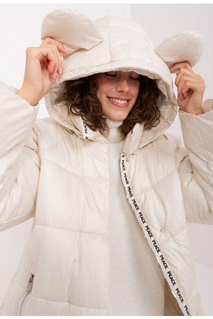 Béžová dámská zimní bunda