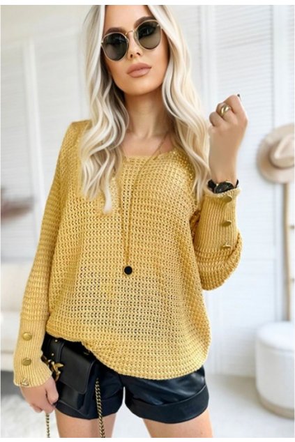 Žlutý dámský svetr