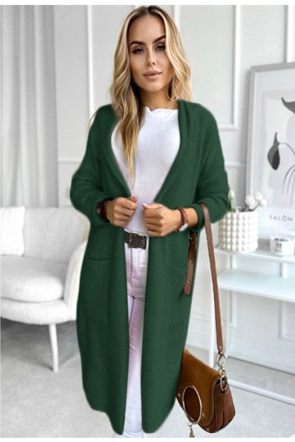 Khaki dámský cardigan