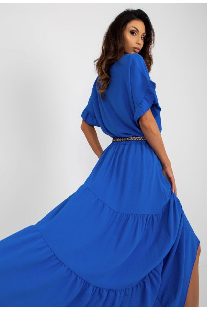 Modrá dámská sukně do áčka