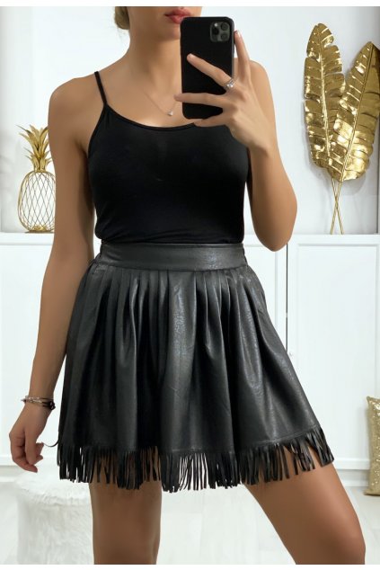 Černá dámská sukně do áčka