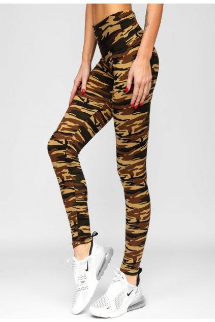 Khaki női leggings