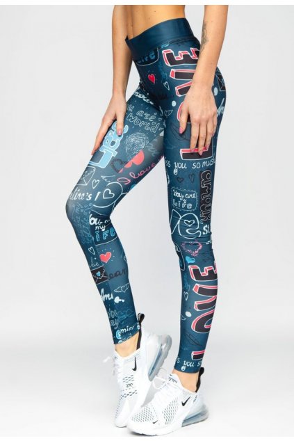 Kék női leggings