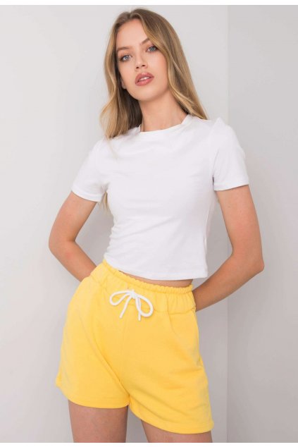 Sárga női rövidnadrág