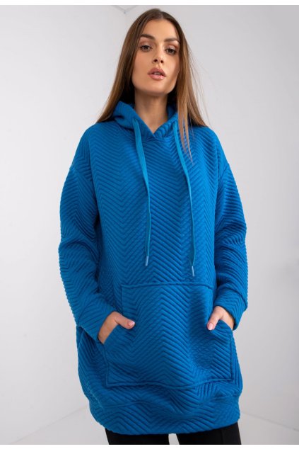 Kék női kapucnis melegítőfelső