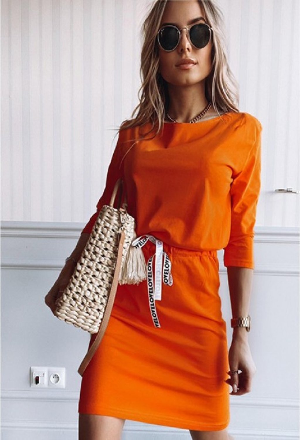 AW Narancs női ruha Méret: UNI