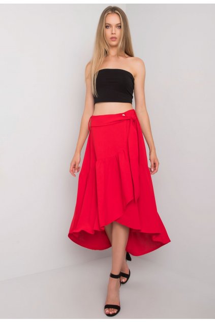 Červená dámska sukňa