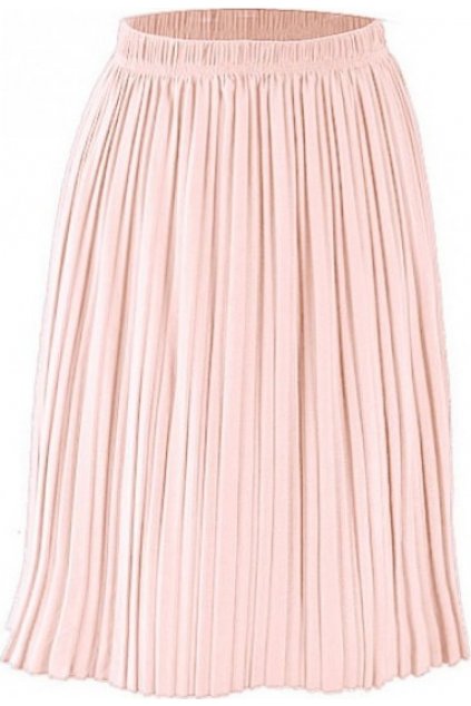 Ružová dámska plisovaná sukňa