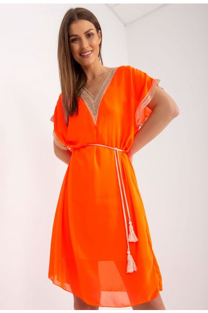 Oranžové dámske šaty