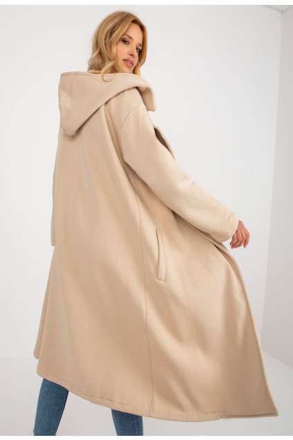 Béžový dámsky kabát