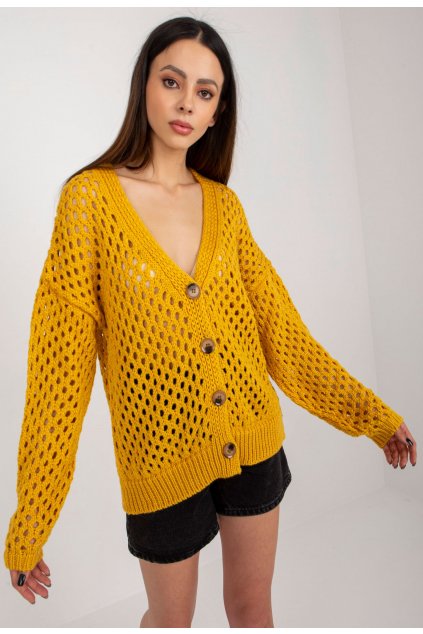 Žltý dámsky sveter